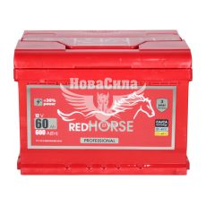АКБ 60-А/Ч (Red Horse) Professional (L+) 600A (242х175х175мм.)