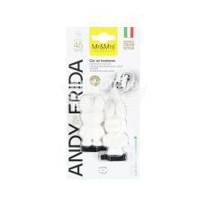 Ароматизатор (Mr&Mrs) Andy&Frida White New Car (полімерний на дефлектор)