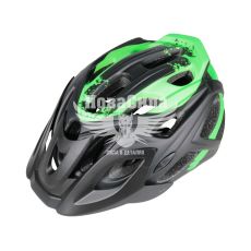 Велосипедный шлем (Greys) L черно-зеленый