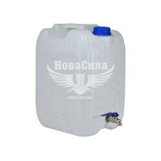 Бак для воды 20л. пластик (HICO) металлический кран