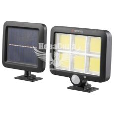 Вуличний світильник на сонячній батареї з датчиком руху (Intertool) 6 COB