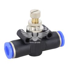 Соединитель трубки ПВХ прямой 8мм. (Airkraft) SPA с регулировкой подачи воздуха