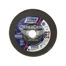 Диск шліфувальний пелюстковий 150x22мм P80 (TITAN Abrasive) (Т27)