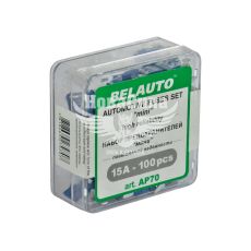 Запобіжники плоскі міні (Belauto) уп. 100шт. (15A)