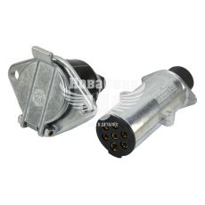 З'єднувач причепа 24V кт. розетка+штекер метал. (Вінниця) (папа+мама)