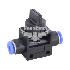 Соединитель трубки ПВХ прямой 4мм. (Airkraft) SHVFF с регулировкой подачи воздуха