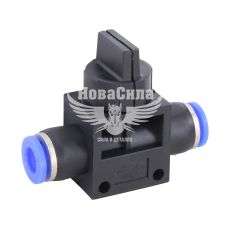 Соединитель трубки ПВХ прямой 6мм. (Airkraft) SHVFF с регулировкой подачи воздуха