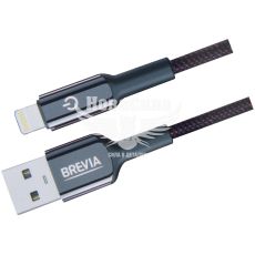 Кабель для зарядки моб. телеф. USB-A to Lightning (Brevia) 1.2м. чорний, Box (54120)
