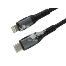 Кабель для зарядки моб. телеф. USB-C 1м. 20W (Zollex) (Iphone, Lightning)
