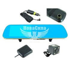 Зеркало-відеореєстратор з камерою зад. виду (FHD), GPS (КНР) (розширення 1920x1080)