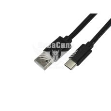 Кабель для зарядки моб. телеф. USB 0.8м. чорний (Atcom) (Type-C)