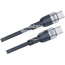 Кабель для зарядки моб. телеф. Type-C to Type-C (Brevia) 1.2м. чорний, 60W, Box