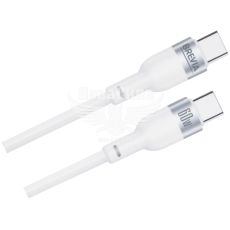 Кабель для зарядки моб. телеф. Type-C to Type-C (Brevia) 1.2м. білий 60W, Box