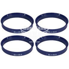 Кільця центрувальні для колісних дисків 63.4-58.6 (Walline) термопластик