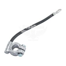 Клема для акумулятора мінусова з проводом (Україна) 22см. свинець