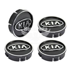Ковпачки для титанових дисків Kia (КНР) 60/55мм. (чорний)