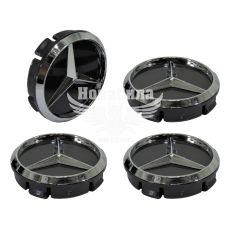 Ковпачки для титанових дисків Mercedes (КНР) 60/55мм. (чорний)