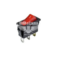 Кнопка (выключатель) универ. 1-полож. / 3 вых. (красная, черная)