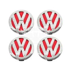 Ковпачки для титанових дисків VW (КНР) 56мм. (червоний)