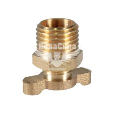 Клапан зливний латунний для компресорів1/4" вентиль баранчик (Intertool)