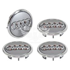 Ковпачки для титанових дисків Audi (КНР) 69/57мм. (сірий)