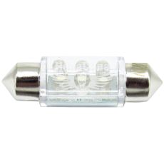 Лампочка 2-ох цокольна LED T11_C5W LEDS біла 6-діодів 24V-5Вт SV8.5-8 36мм. (Solar) (упак.-10шт.)