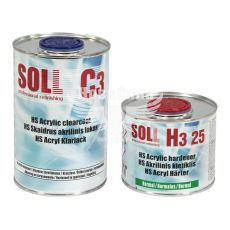 Лак акриловий (SOLL) HS C3 1л.+ затверджувач H3 10 0,5л. 2:1