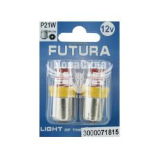 Лампочка 1-но конт. груша жовта LED SMD 12V 24-діоди R10W BA15s (Futura) (к-т.-2шт.)
