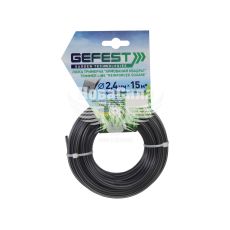 Косильна струна (Gefest) квадрат двокомпонентний армовананий 2,4мм. 15м. леска