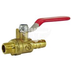 Кран шаровий повітряний з зовн. різьб. 1/4 на шланг 10мм. (Intertool)