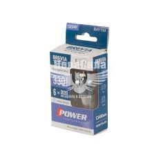 Лампочка 2-ох конт. груша біла LED SMD 12/24V 6-діодів P21/5W BAY15d CANbus (Brevia) (к-т.-2шт.)