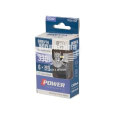 Лампочка без цоколя LED T20_W21W SMD біла 6-діодів 12/24V W3x4.6d CANbus (Brevia) (к-т.-2шт.)