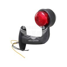 Ліхтар габаритний ріжок (Yuceplast) LED 12-24V зігнутий середній правий