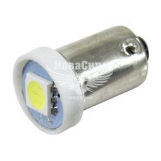 Лампочка з цоколем LED T4W SMD біла 1-діод 12V-4Вт BA9s (Solar) (упак.-10шт.)