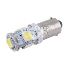Лампочка з цоколем LED T8.5 SMD біла 5-діодів 12V-4Вт BA9s (Solar) (к-т.-2шт.)