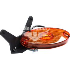 Фонарь габаритов Truck боковой желтый 24V 2 LED (Tempest (с кронштейном)