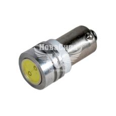 Лампочка з цоколем LED T4W LEDS біла 1-діод 12V-4Вт BA9s (Zollex) (к-т.-2шт.)