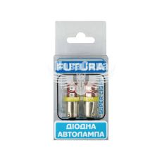 Лампочка з цоколем LED T4W SMD жовта 12-діодів 24V-2,5Вт BA9s (Futura) (к-т.-2шт.)