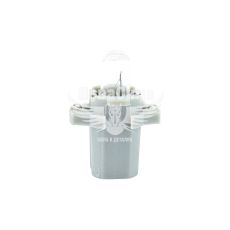 Лампочка без цоколя семечка W1.2W біла 24V-1,2Вт B8.3d (Brevia) (з патроном) (упак.-10шт.)