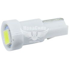 Лампочка без цоколя семечка LED W1.2W SMD біла 1-діод 12V-1,2Вт W2x4.6d (Solar) (упак.-20шт.)