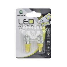 Лампочка без цоколя LED T10_W5W SMD жовта 9-діодів 12V W2.1x9.5d (Zollex) (к-т.-2шт.)
