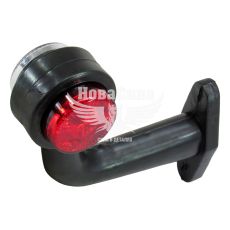 Ліхтар габаритний ріжок (Tempest) LED 24V (білий/червоний ріжок 16см)