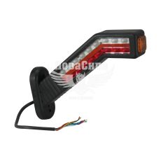 Фонарь габаритный рожок (Isiksan) LED 12-24V косой длинный (led) правый