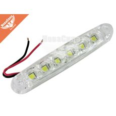 Ліхтар габаритний універсальний (КНР) короткий 6-діодів 100х15мм. білий