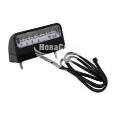 Фонарь подсветки номерного знака (Aspock) черный пластмассовый корпус