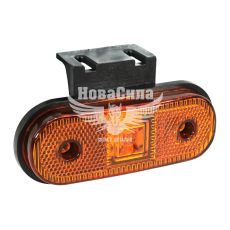 Фонарь габаритный универсальный (Isiksan) LED 12-24V желтый (с кронштейном)