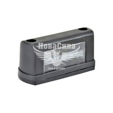 Фонарь подсветки номерного знака (Руслан Комплект) черный пластмассовый корпус