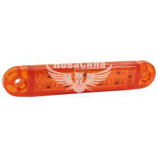 Ліхтар габаритний універсальний (КНР) довгий 12-діодів 130х23мм. жовтий