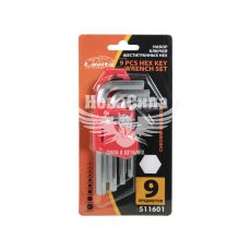 Набір шестигранних ключів Г-подібних (Lavita) 9 од. короткі