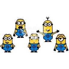 Наклейка Міньйони 5шт.